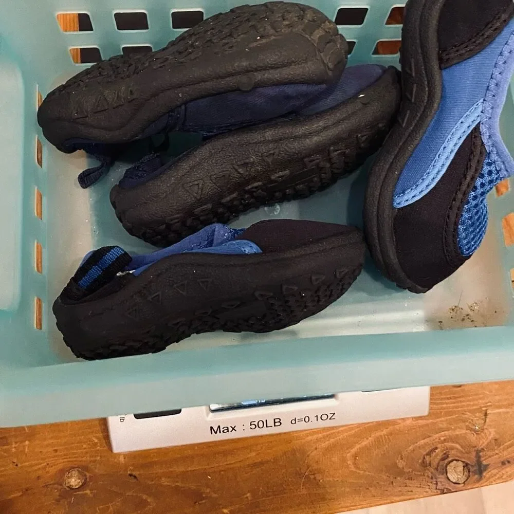 Koala Kids + Life Style Water Shoes Set Two Pair Blue Unisex Toddler Size 3